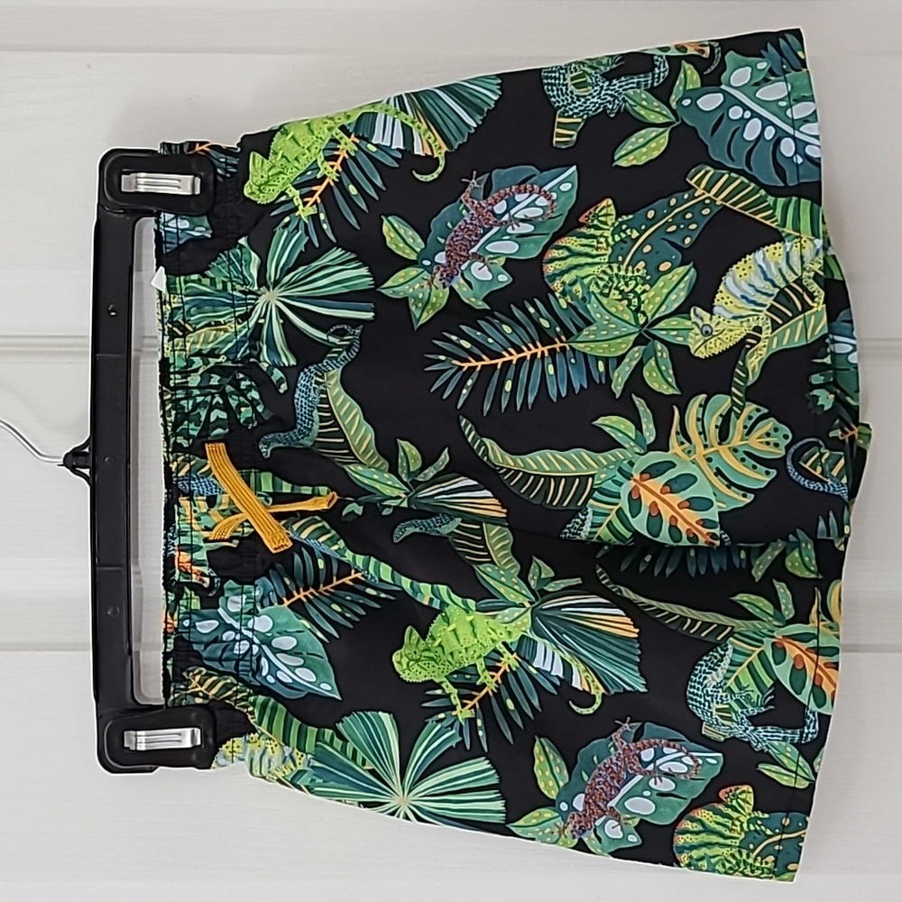 3/$21 H&M Kids Swim Trunks Sz 8-10 Cool tropical print! - Picture 2 of 7